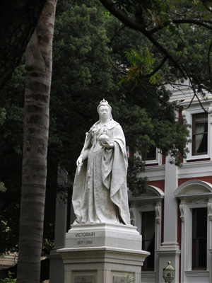 Queen Victoria, outside parliament, Cape Town, South Africa 2013